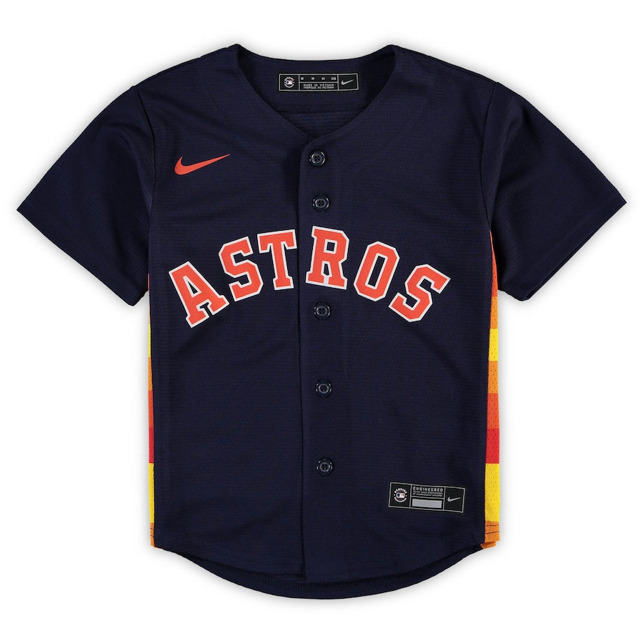Alex Bregman Houston Astros Nike Preschool Alternate Replica Player Jersey - Navy - Image 2
