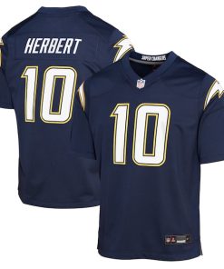 Justin Herbert Los Angeles Chargers Nike Youth Alternate Super Chargers Game Player Jersey - Navy/Gold