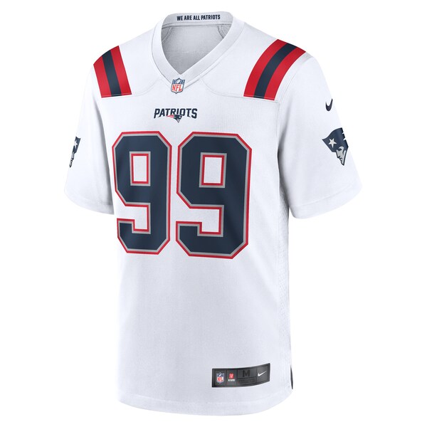 Keion White New England Patriots Nike Game Jersey - White - Image 3