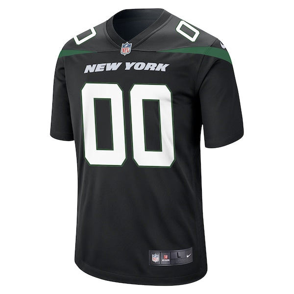New York Jets Nike Alternate Custom Game Jersey - Stealth Black - Image 2