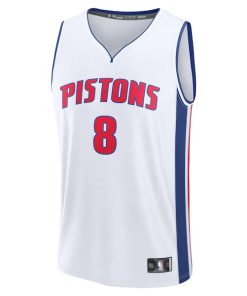 Alternative view of Tim Hardaway Jr. Detroit Pistons  Youth Fast Break Replica Player Jersey - Association - White Edition