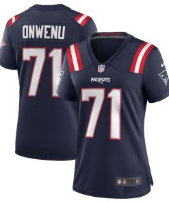 Mike Onwenu New England Patriots Nike Women's Team Game Jersey - Navy