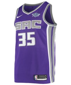 Alternative view of Marvin Bagley III Sacramento Kings Nike Swingman Team Player Jersey - Icon Edition - Purple