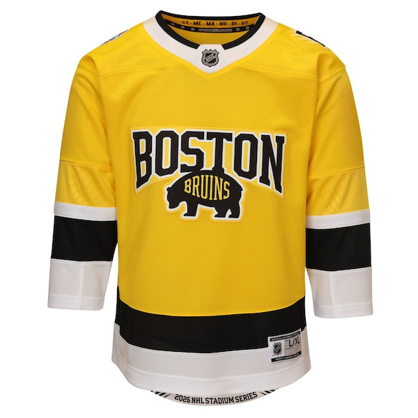 Boston Bruins Outerstuff Youth 2026 Stadium Series Premier Jersey - Gold - Image 2