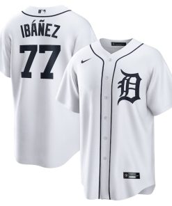 Andy Ib¨¢?ez Detroit Tigers Nike Home  Replica Player Jersey - White