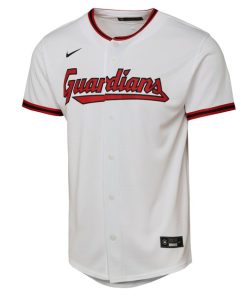 Alternative view of Shane Bieber Cleveland Guardians Nike Youth Home Replica Player Jersey - White