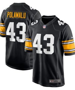 Troy Polamalu Pittsburgh Steelers Nike Retired Player Jersey - Black