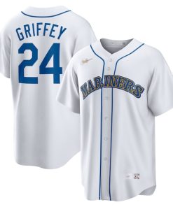 Ken Griffey Jr. Seattle Mariners Nike Home Cooperstown Collection Player Jersey - White