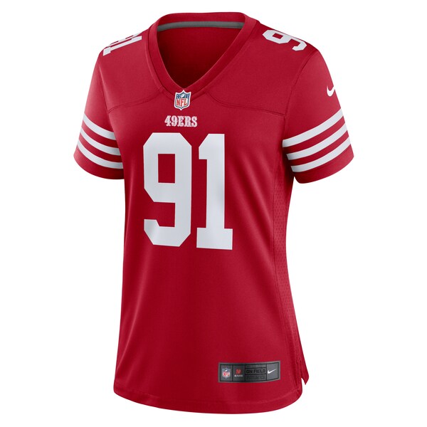 Earnest Brown IV San Francisco 49ers Nike Women's Team Game Jersey - Scarlet - Image 2