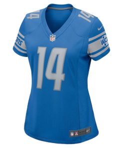 Alternative view of Amon-Ra St. Brown Detroit Lions Nike Women's Game Player Jersey - Blue