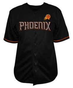 Alternative view of Devin Booker Phoenix Suns Profile Big & Tall Name & Number Button-Up Jersey - Black