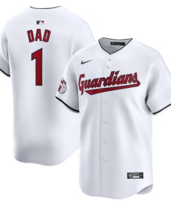 Cleveland Guardians Nike #1 Dad Home Limited Jersey - White