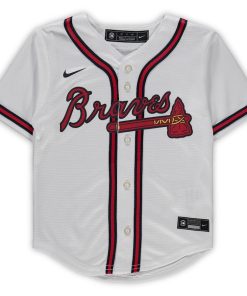 Alternative view of Atlanta Braves Nike Toddler Replica Team Jersey - White