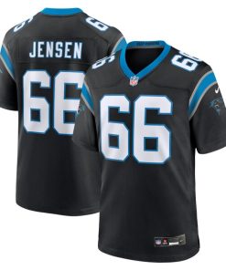 Nash Jensen Carolina Panthers Nike Team Game Jersey -  Black