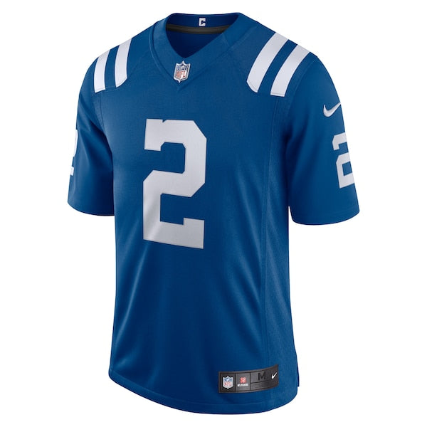 Carson Wentz Indianapolis Colts Nike Vapor Limited Jersey - Royal/White - Image 3