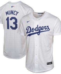 Max Muncy Los Angeles Dodgers Nike Youth Home Player Game Jersey - White
