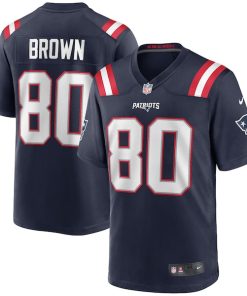 Troy Brown New England Patriots Nike Game Retired Player Jersey - Navy