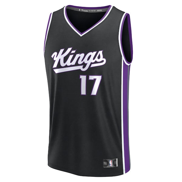 Jonas Valan?i¨±nas Sacramento Kings Youth Fast Break Replica Player Jersey - Black - Icon Edition - Image 2