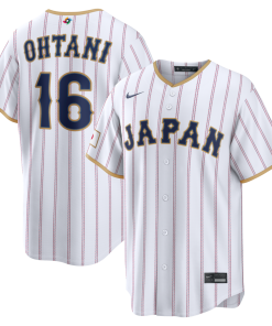 Shohei Ohtani Japan Baseball Nike 2026 World Baseball Classic Home Stadium Jersey - White/Navy
