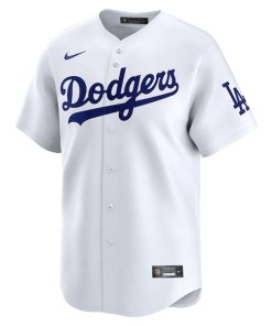 Alternative view of Los Angeles Dodgers Nike Home Limited Jersey - White