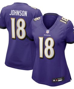 Diontae Johnson Baltimore Ravens Nike Women's Player Game Jersey - Purple