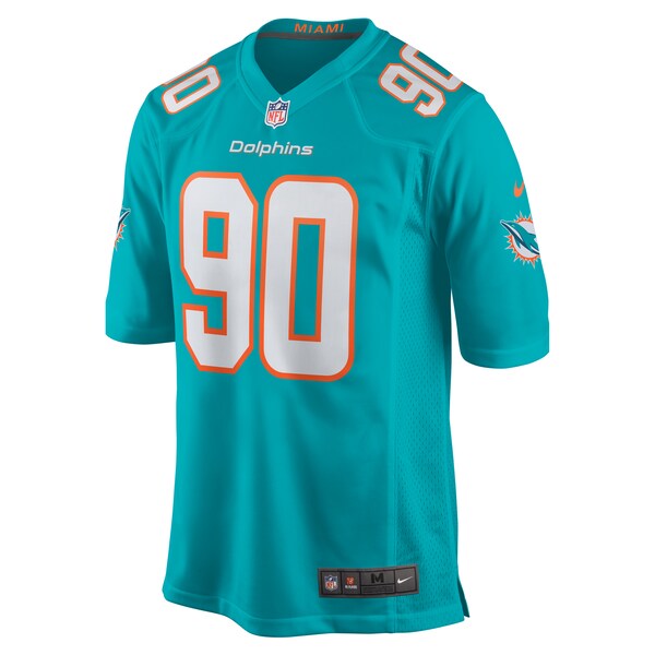 Da'Shawn Hand Miami Dolphins Nike Game Jersey - Aqua - Image 3