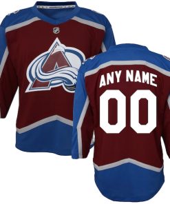 Colorado Avalanche Preschool Home Replica Custom Jersey - Maroon