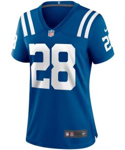 Alternative view of Jonathan Taylor Indianapolis Colts Nike Women's Player Game Jersey - Royal