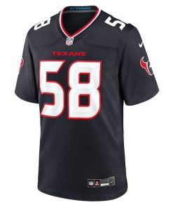 Alternative view of McTelvin Agim Houston Texans Nike Team Game Jersey -  Navy