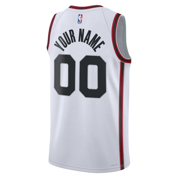 Houston Rockets Nike Unisex 2024/25 Custom Swingman Jersey - City Edition - White - Image 3