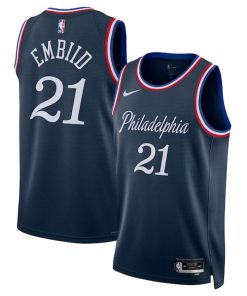 Joel Embiid Philadelphia 76ers Nike Unisex 2025/26 Swingman Jersey - Navy - City Edition