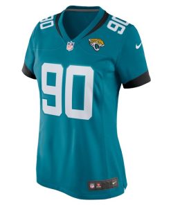 Alternative view of Angelo Blackson Jacksonville Jaguars Nike Women's Team Game Jersey -  Teal