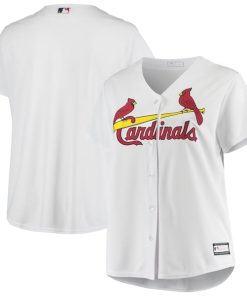 St. Louis Cardinals Women's Plus Size Home Replica Team Jersey - White