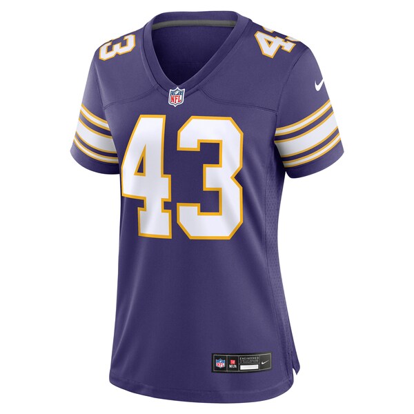 Andrew Van Ginkel Minnesota Vikings Nike Women's Alternate Game Jersey - Purple - Image 2
