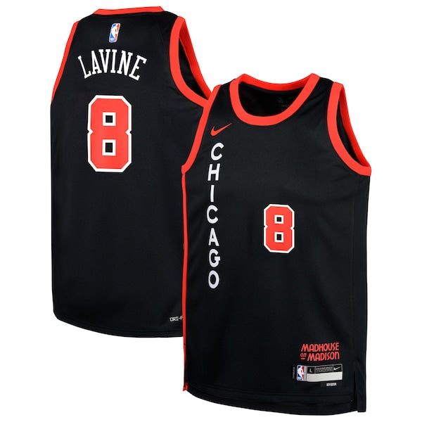 Zach LaVine Chicago Bulls Nike Youth Swingman Replica Jersey - City Edition - Black