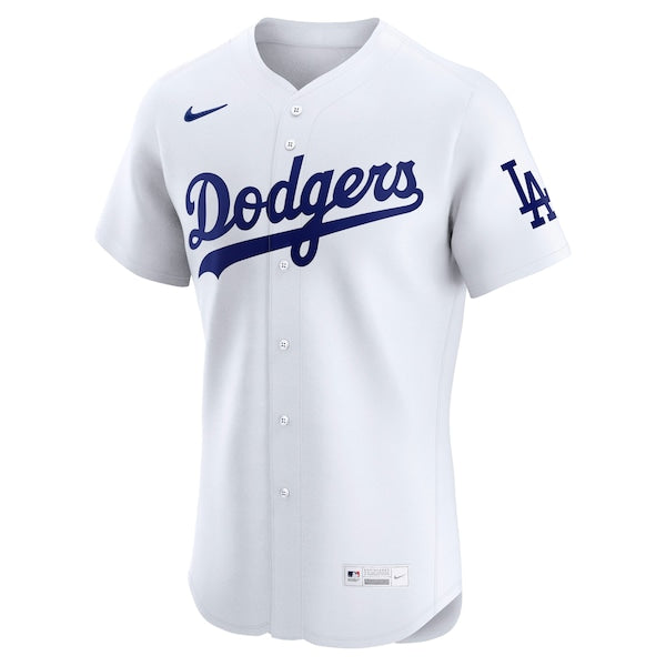 Los Angeles Dodgers Nike Home Elite Jersey - White - Image 2