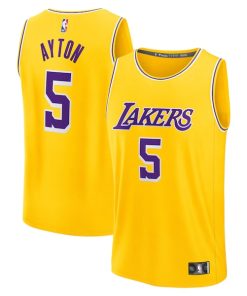Deandre Ayton Los Angeles Lakers  Fast Break Replica Player Jersey - Icon Edition - Gold