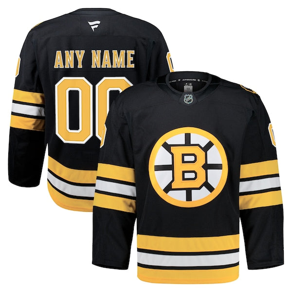 Boston Bruins Home Authentic Pro Custom Jersey - Black