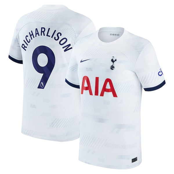 Richarlison Tottenham Hotspur Nike Home 2023/24 Replica Player Jersey - White/Tan - Image 2