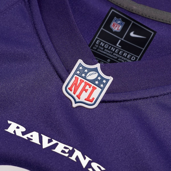 Josh Jones Baltimore Ravens Nike Team Game Jersey - Purple - Image 5
