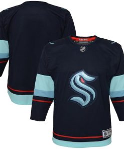 Seattle Kraken Youth Home Premier Jersey - Navy