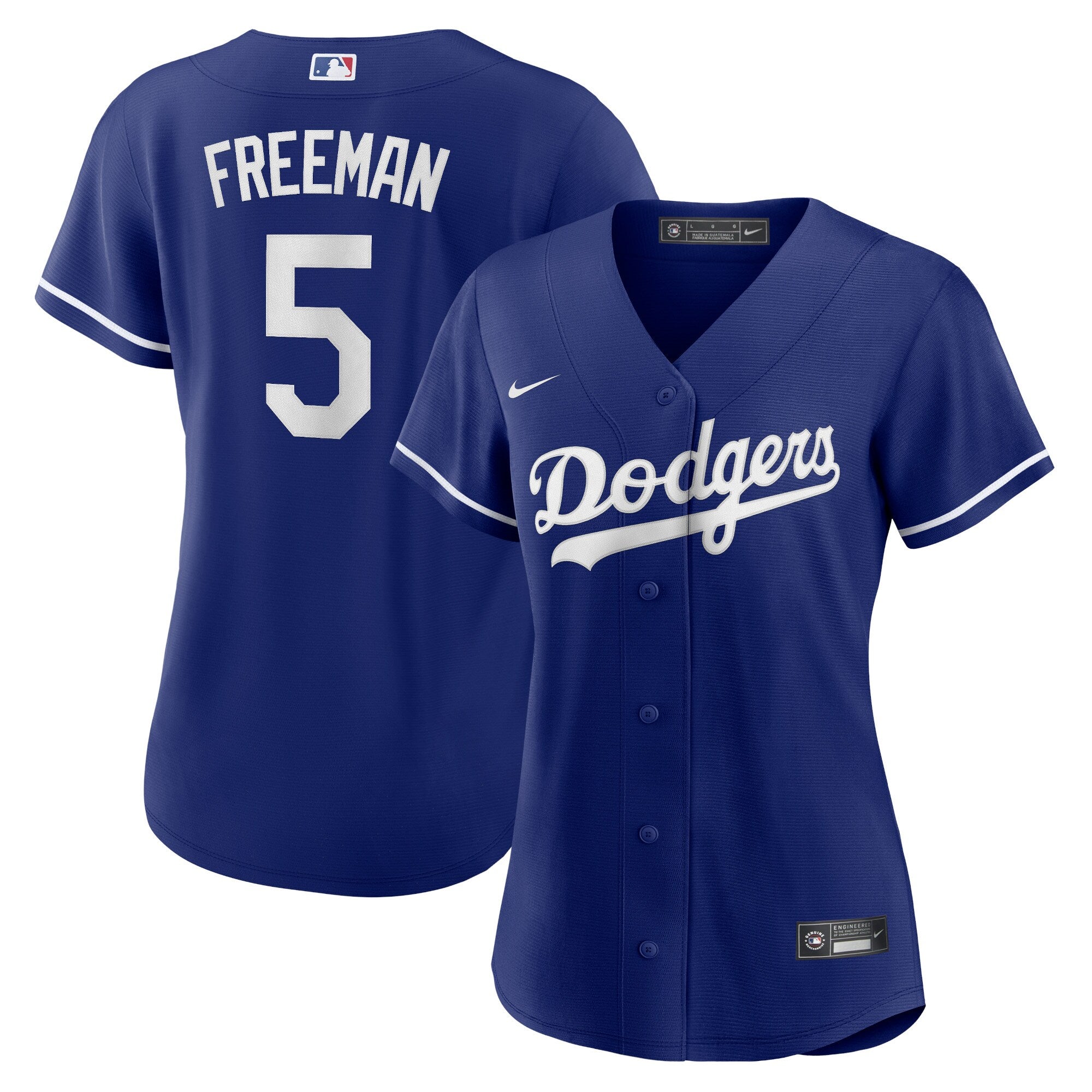 Freddie Freeman Los Angeles Dodgers Nike Women's Replica Player Jersey - White/Royal - Image 6