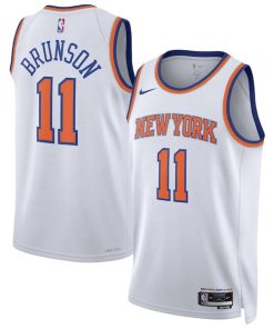 Jalen Brunson New York Knicks Nike Unisex Swingman Jersey - Association Edition - White/Blue
