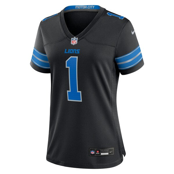 Jameson Williams Detroit Lions Nike Women's 2nd Alternate Game Player Jersey - Black - Image 2