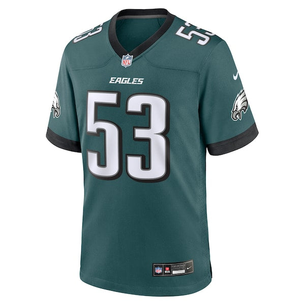 Zach Baun Philadelphia Eagles Nike Game Jersey - Midnight Green - Image 2