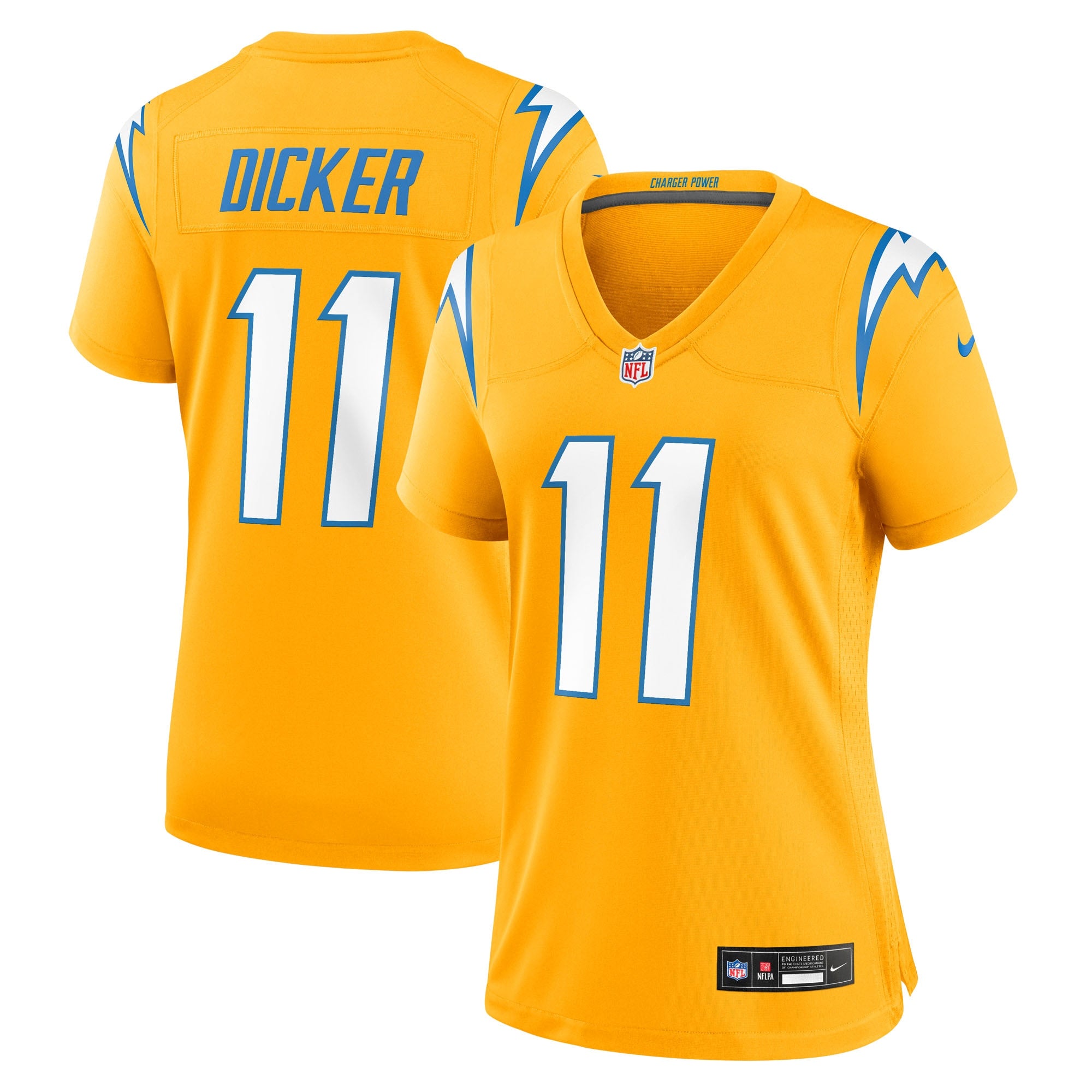 Cameron Dicker Los Angeles Chargers Nike Women's Alternate Game Jersey - Navy/Powder Blue/Gold - Image 8
