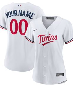 Minnesota Twins Nike Women's Home Replica Custom Jersey - White