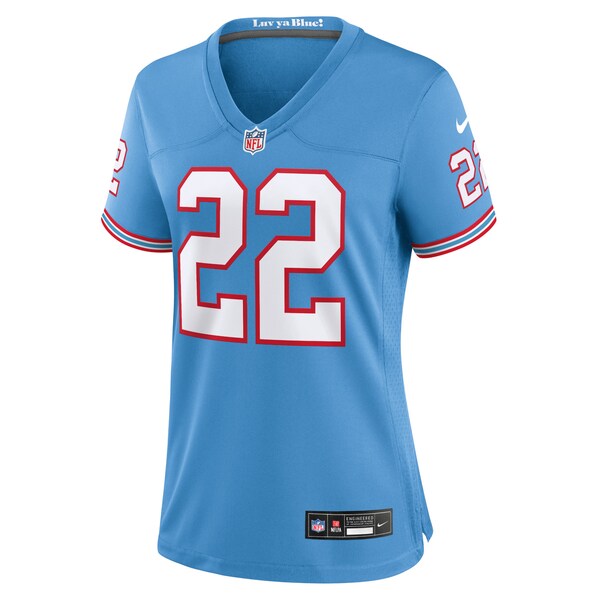 Derrick Henry Tennessee Titans Nike Women's Player Jersey - Light Blue/Navy - Image 3