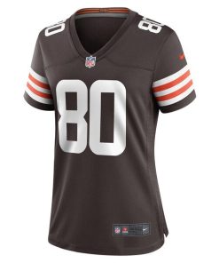 Alternative view of Austin Watkins Jr. Cleveland Browns Nike Women's Team Game Jersey -  Brown