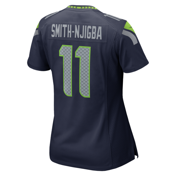 Women's Seattle Seahawks Jaxon Smith-Njigba Nike College Navy Super Bowl LX Patch Game Jersey - Image 3